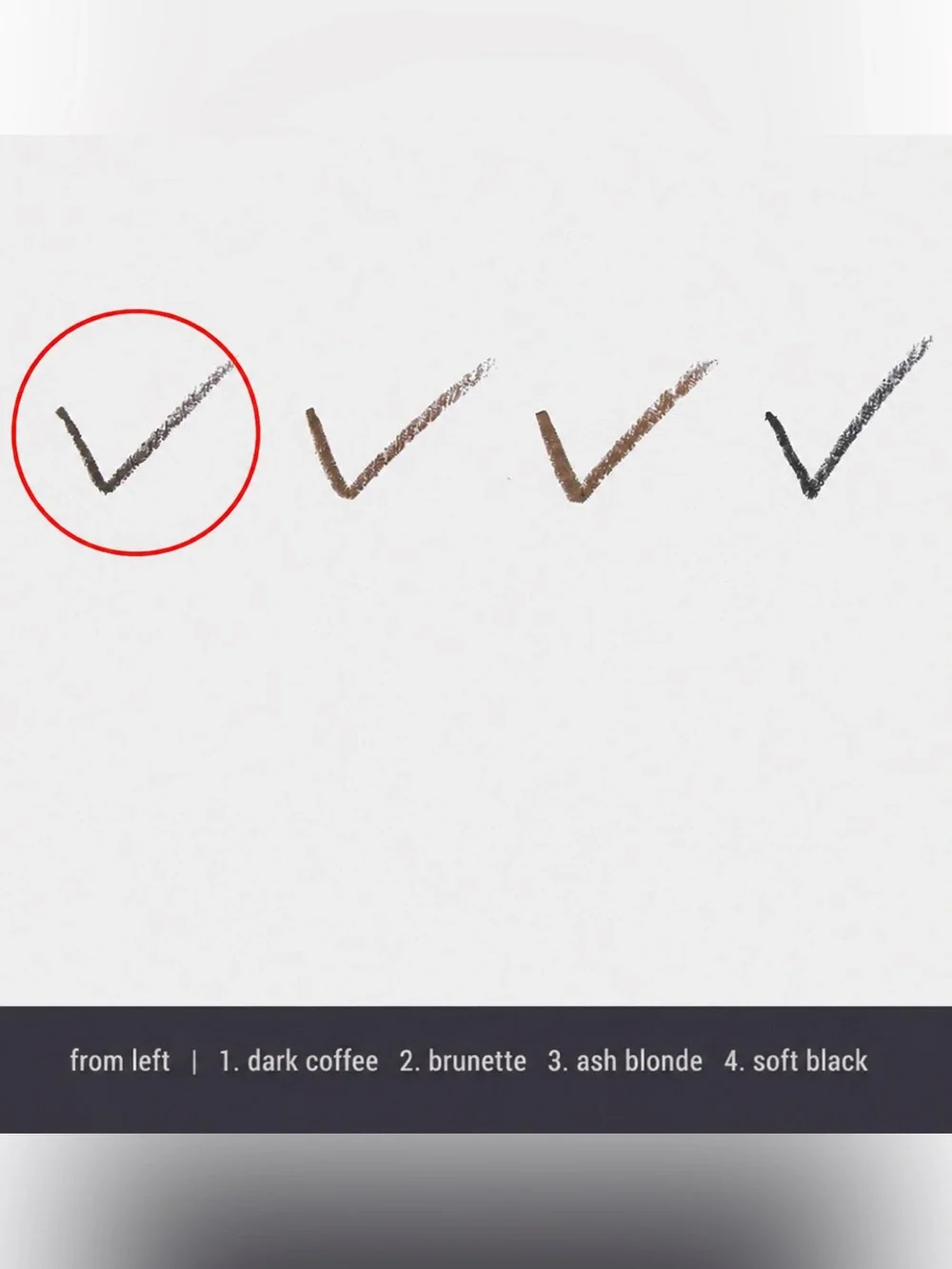 New AMUSE Dark Brown Matte Twist-Up Spoolie Brush Long-lasting Brow Pencil